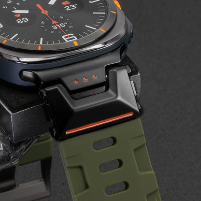Soft Silicone Loop Strap for Samsung Galaxy Watch Ultra 47mm – Luxury Sports Band with Curved End for Men