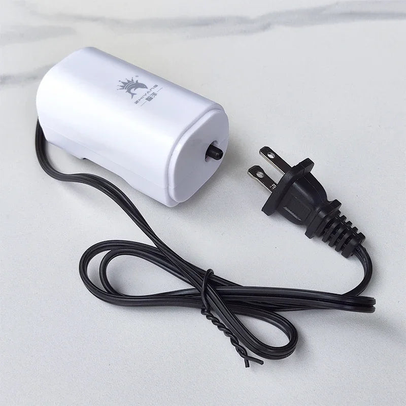 Ultra Silent 3W Aquarium Air Pump - 220V-240V Mini Fish Tank Oxygen Compressor (110V Option)