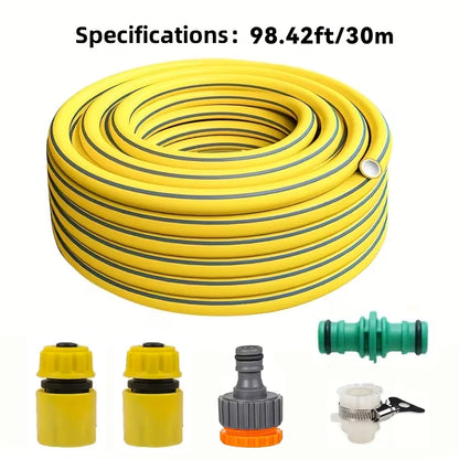 Heavy-Duty Rubber Garden Hose 5/10/20M – Leak-Proof, Wear & Scratch Resistant All-Season Water Hose for Home, Balcony & Car Washing