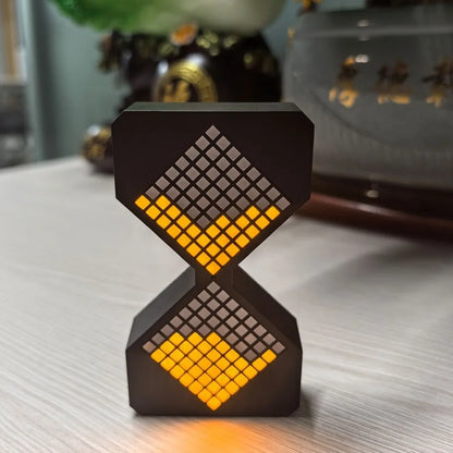 Cyber Style LED Electronic Hourglass Timer – Gravity Sensing Digital Sand Clock (1–30 Min), DIY Tech Desk Decor & Modern Home Decoration Gadget