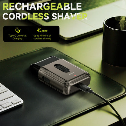 ENCHEN MS003 Compact Foil Shaver - Type-C Rechargeable Electric Razor with Pop-Up Precision Trimmer & 7000RPM Motor