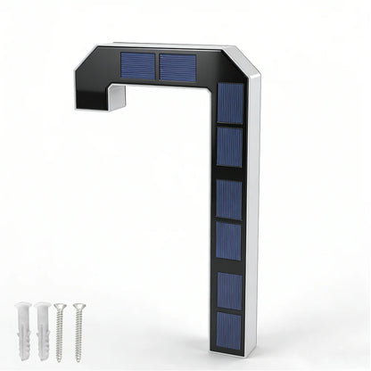12CM Solar House Number Light - LED Outdoor Address Sign with Light Sensor for Home & Doorway