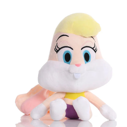 6 Piece Cartoon Character Plush Toy Set - Bugs Bunny, Daffy Duck, Tweety, Cyclone Dog and Bunny Rabbit Stuffed Dolls for Children’s Gifts