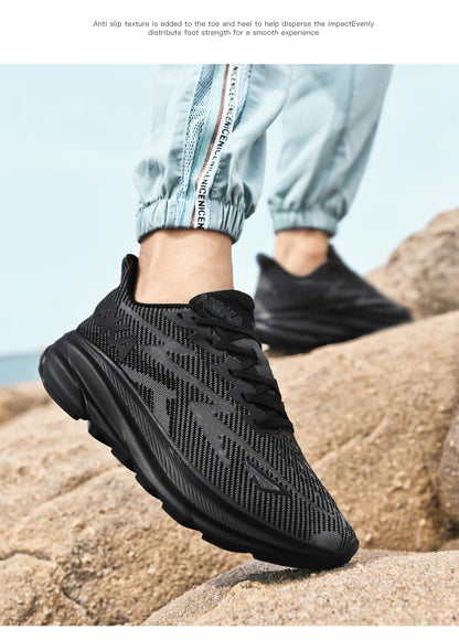 Men's Sports Running Shoes - Carbon Plate Marathon Sneakers, Lightweight & Breathable Athletic Shoes for Women