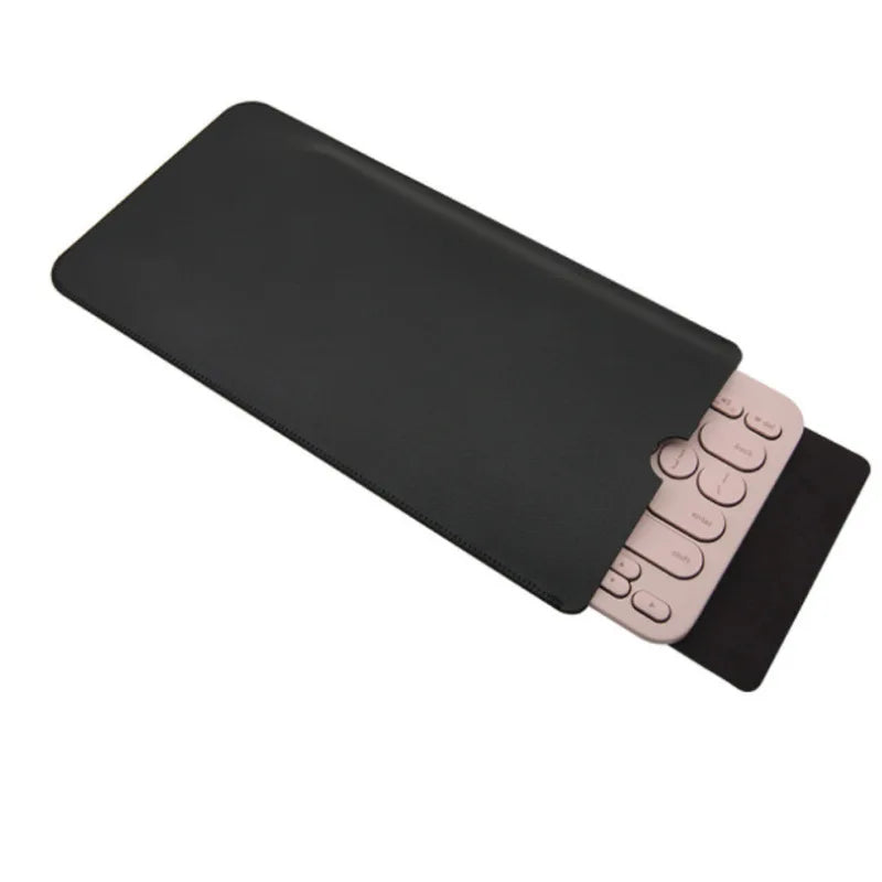 PU Leather Keyboard Case - Protective Storage Bag and Dust Cover for Logitech K380 Wireless Keyboard