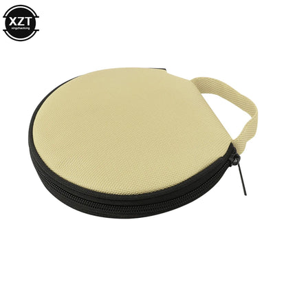 20-Disc Portable CD & DVD Storage Case - Oxford Cloth Zipper Organizer for Home & Car Use