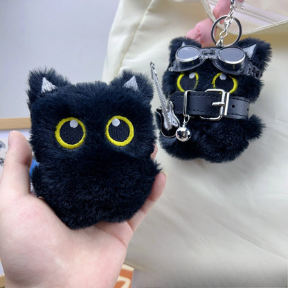Black Cat Keychain - Cute Big-Eye Punk Style Bag Charm Gift