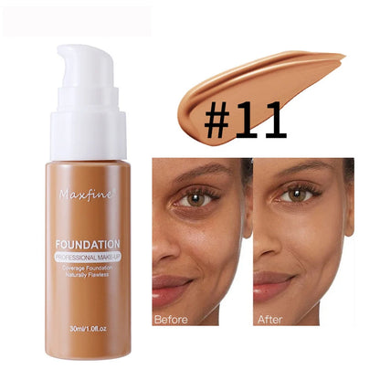 Waterproof Liquid Foundation – Sweat-Resistant Makeup with Effective Concealer Coverage