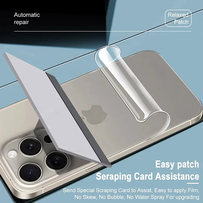 3Pcs Hydrogel Film for iPhone 15, 14, 13, 12, 11 Pro Max, Mini - Soft Screen Protector and Back Film, Not Glass, Phone Accessories