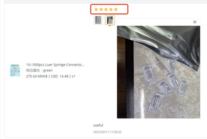 10–1000PCS Luer Syringe Connectors — Sterile Female-to-Female Double Joint Coupler with Individual Packaging