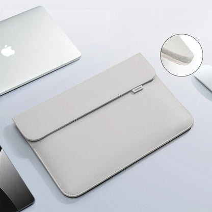 PU Leather Laptop Sleeve — Protective Bag Case for MacBook Air/Pro 13-16", Xiaomi, Huawei, Dell, HP, ASUS 14-15.6 Inch Notebooks