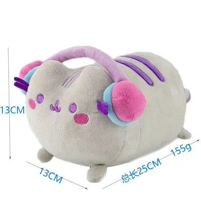 Cute Anime Cat Plush Doll - Soft Stuffed Toy for Birthdays, Christmas, and Collectible Gifts