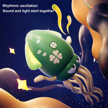 Smart Dancing Octopus Robot Toy - Interactive Crawling Pet with LED Lights, Music & Obstacle Avoidance for Kids