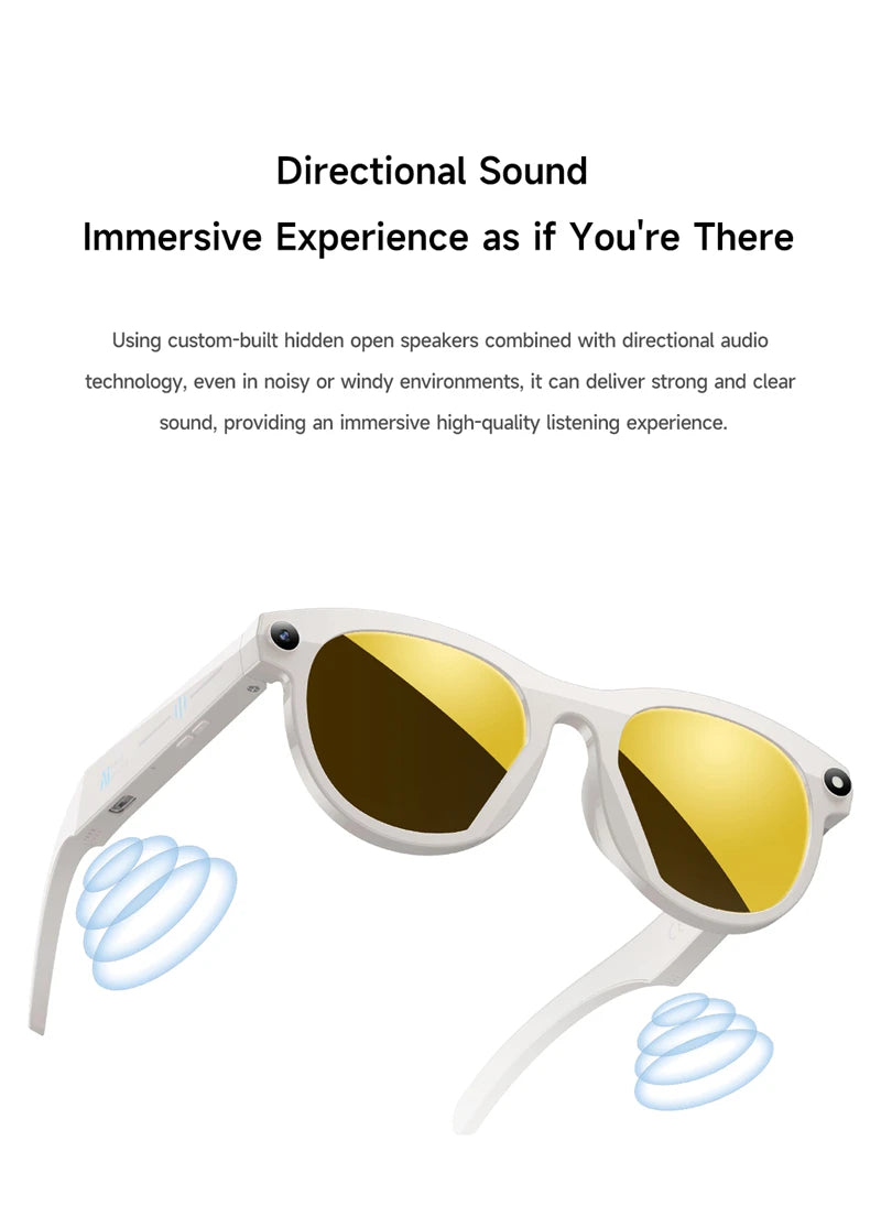 ViVO 8K AI Smart Glasses – HD Color-Changing, 1200MP Camera, ChatGPT, Translate, Bluetooth Calls, Voice Assistant & Music Control 2026