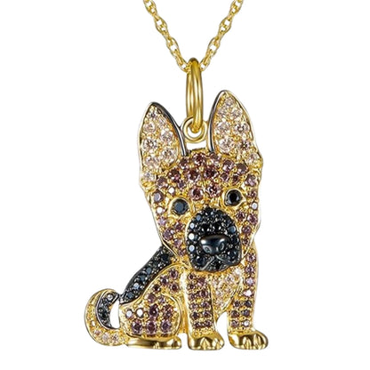 Schnauzer Dog Pendant Necklace – Cute & Elegant Puppy Jewelry for Women, Perfect Gift for Dog Lovers