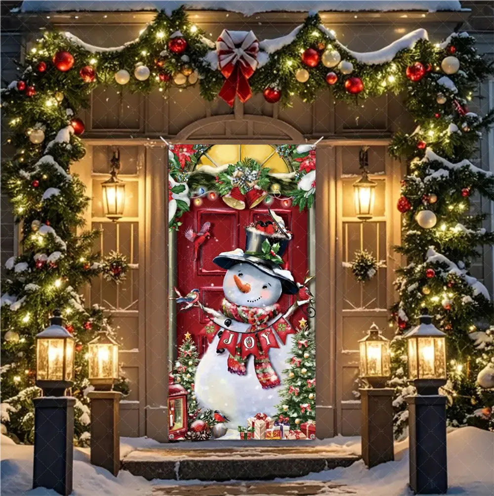 Christmas Hanging Door Banner – Antithetical Couplet Wall Decoration for Merry Christmas 2026 Party & Xmas Gift