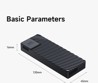 Hagibis USB 4.0 40Gbps M.2 NVMe SSD Enclosure – Compatible with Thunderbolt 4/3 & USB 3.2/3.1/3.0 External Hard Drive Case