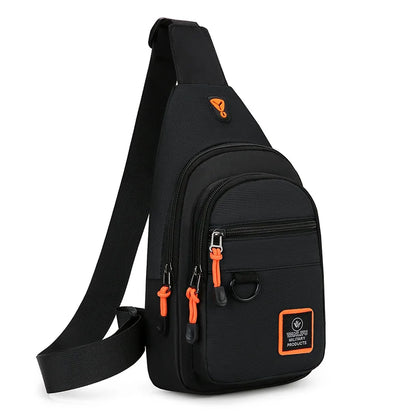 Men’s Outdoor Hiking & Cycling Shoulder Bag – Waterproof Sports Crossbody Chest Bag for Travel