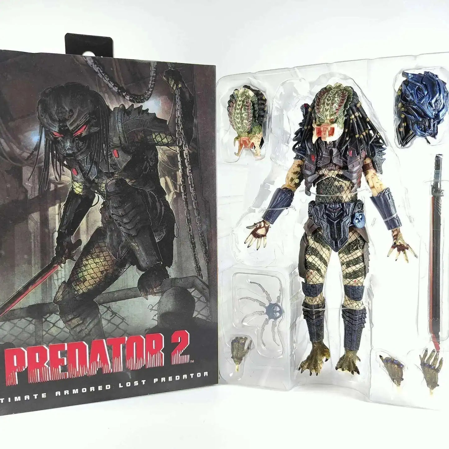 NECA Shaman Ahab Ultimate Scout Warrior Action Figure – Lost Battle Feral Jungle Hunter Predator Collector Toy
