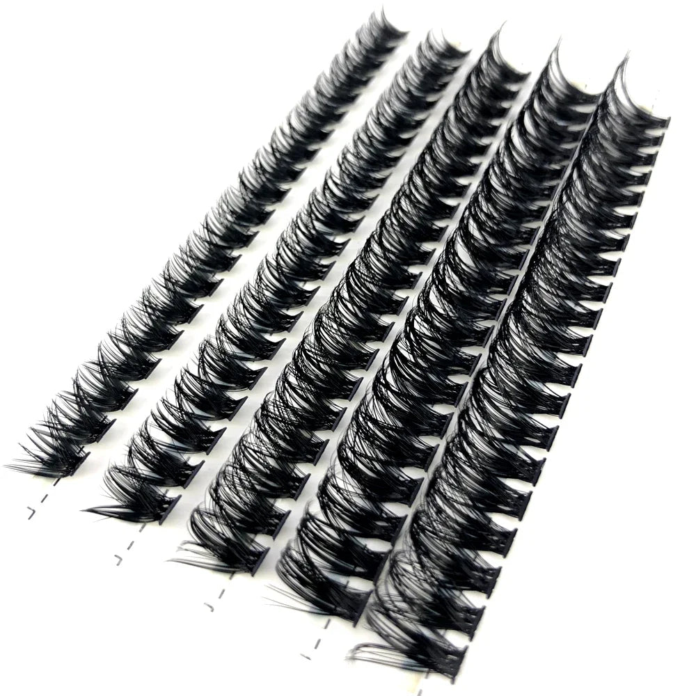 HBZGTLAD 280Pcs 3D Mink Eyelash Clusters Set – Handmade 10D 60D 80D Natural Style False Eyelashes Extension Bundle Pack