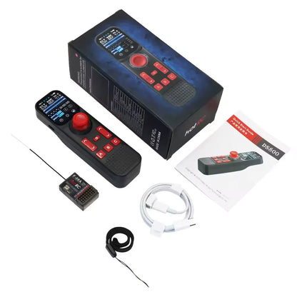 HOTRC DS800 8CH 2.4GHz Radio System - Transmitter Remote Controller with F-08A Receiver for RC Car Boat