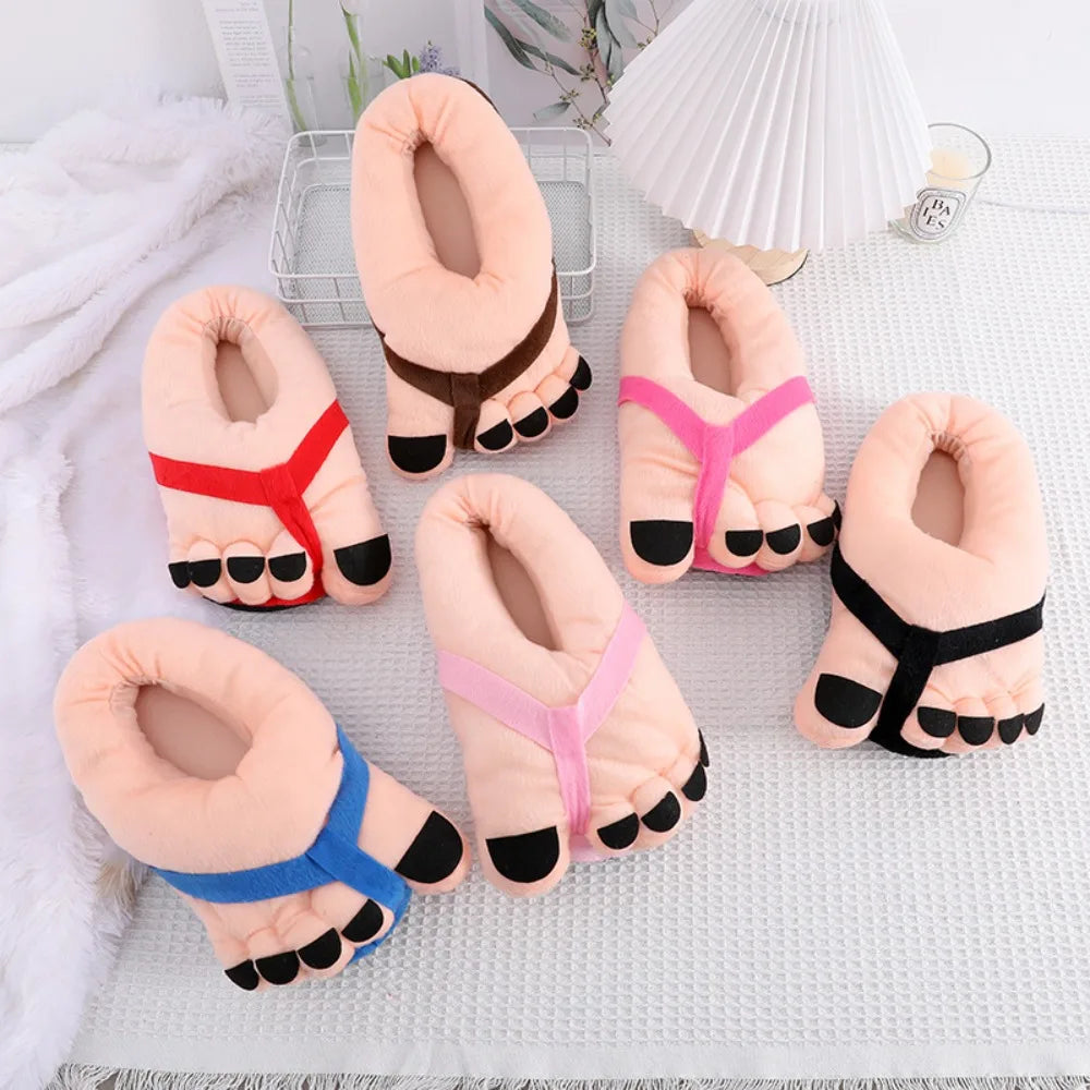 Funny Winter Couple Slippers - Soft Warm Cotton Home Slides
