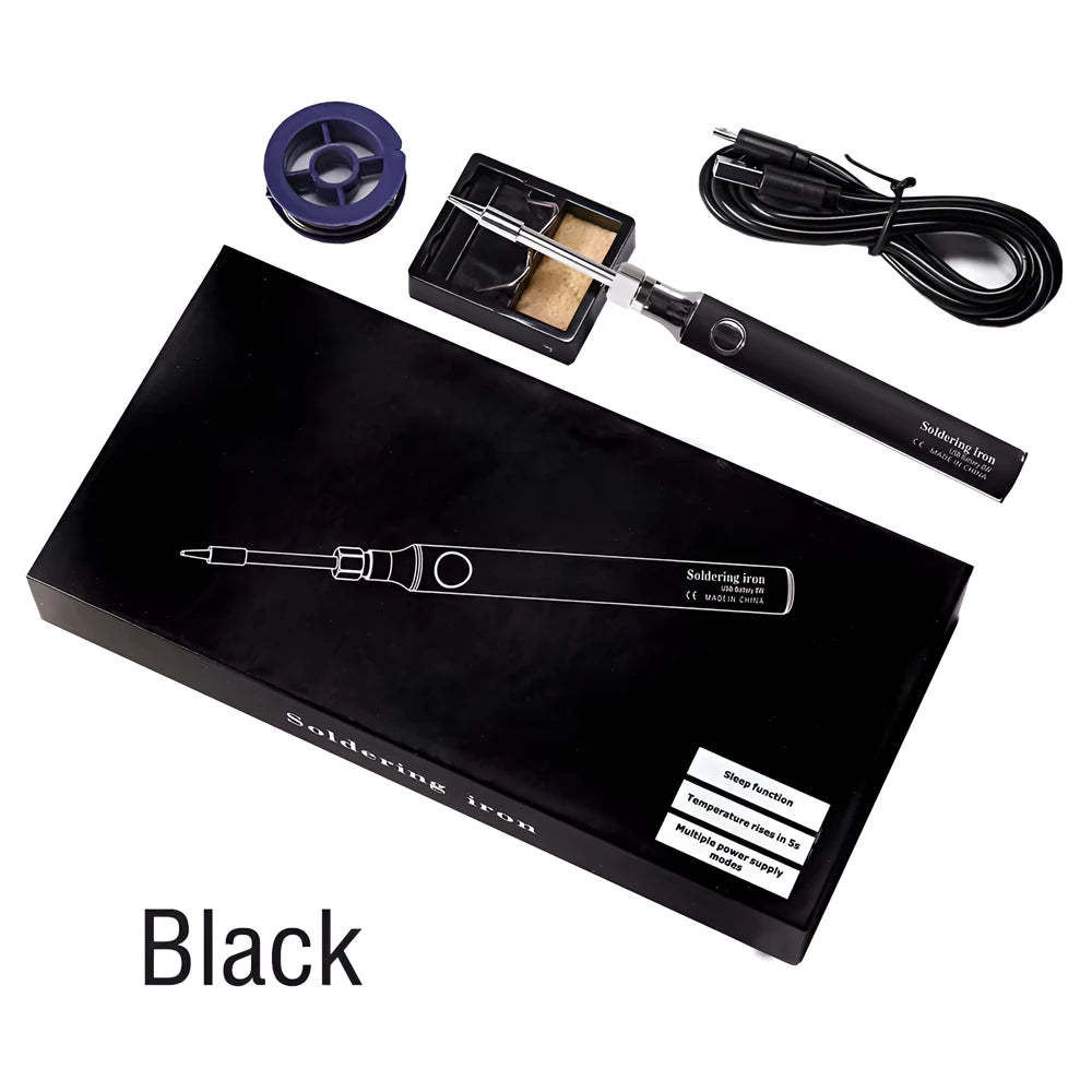 Wireless Rechargeable Electric Soldering Iron – USB 5V 8W Fast Charging Lithium Battery Portable Welding & Repair Tool for Precision Electronics