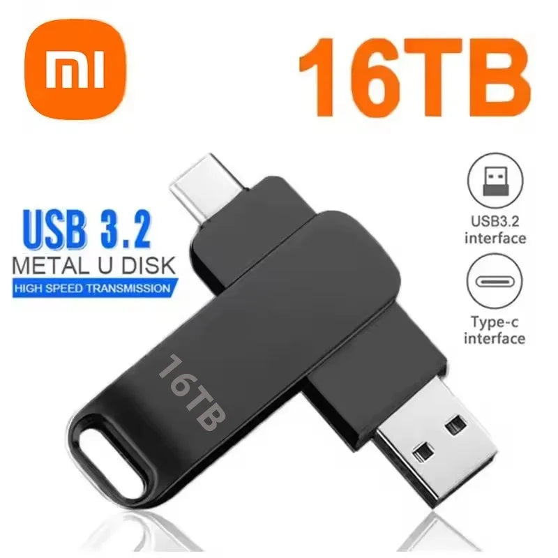 Xiaomi Mijia USB 3.2 High-Speed Waterproof Flash Drive — Up to 16TB Portable Pen Drive (2025)