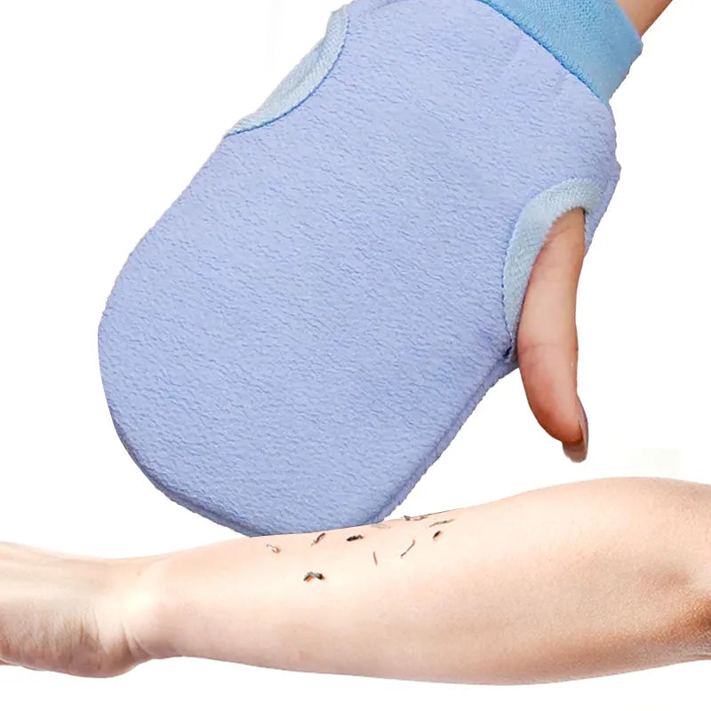Exfoliating Bath Mitt Glove - 1PC Peeling Scrub for Body Cleaning, Dead Skin Removal, Shower SPA Massage Towel