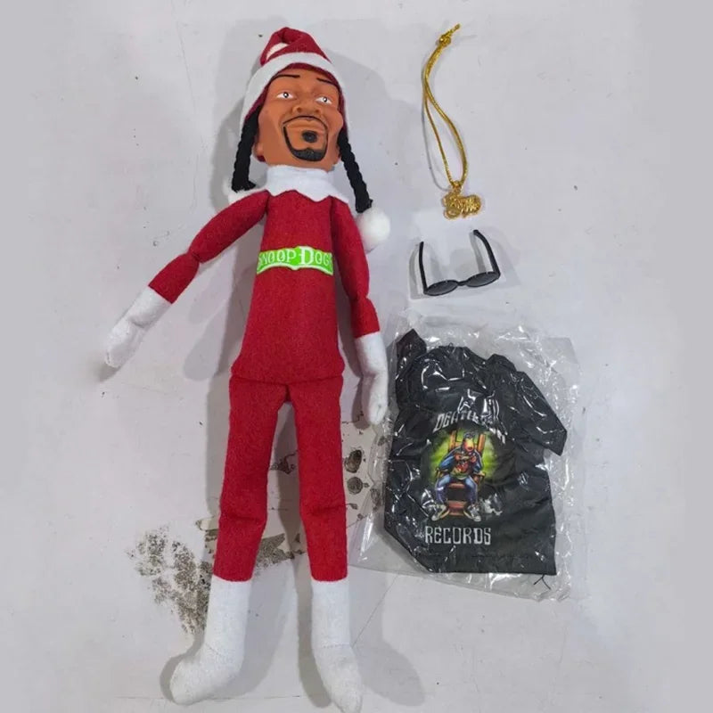 12” Snoop Dogg “Snoop on a Stoop” Christmas Elf Plush Toy – Includes Elf T-Shirt, Sunglasses & Necklace