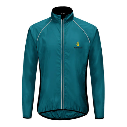 WOSAWE Men's Windproof Waterproof Cycling Jacket – Reflective MTB Bike Windbreaker & Vest