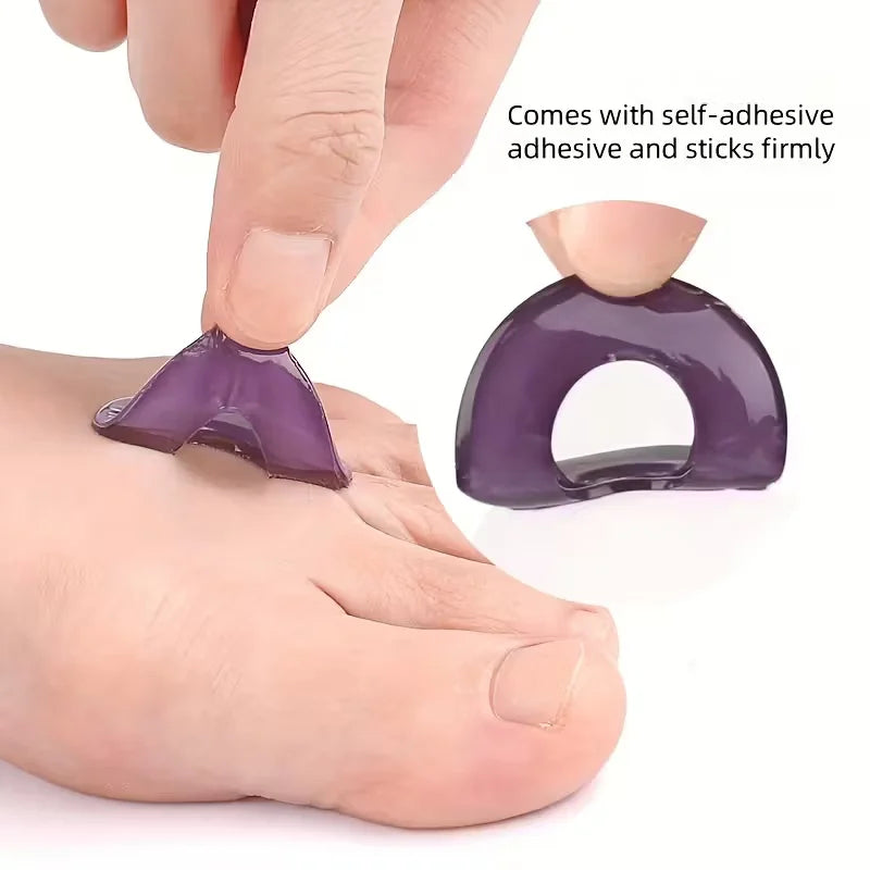 6-Piece Gel Shoe Insoles - Reusable Self-Adhesive Cushions for High Heels, Shock Absorption and Foot Comfort