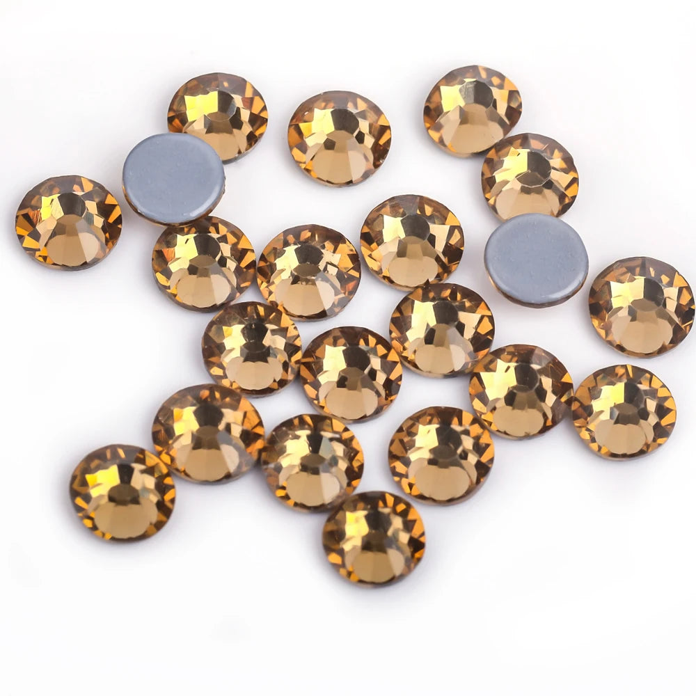 Premium Hot Fix Rhinestones – High Quality Glass Crystal Flatback Iron-On Glitter Rhinestones for Clothing & Crafts