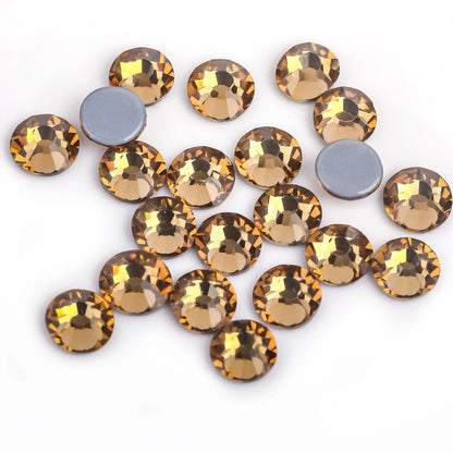 Premium Hot Fix Rhinestones – High Quality Glass Crystal Flatback Iron-On Glitter Rhinestones for Clothing & Crafts