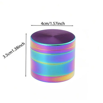 40mm 4-Layer Metal Herb Grinder – Spice & Tobacco Crusher Shredder for Smoking Accessories