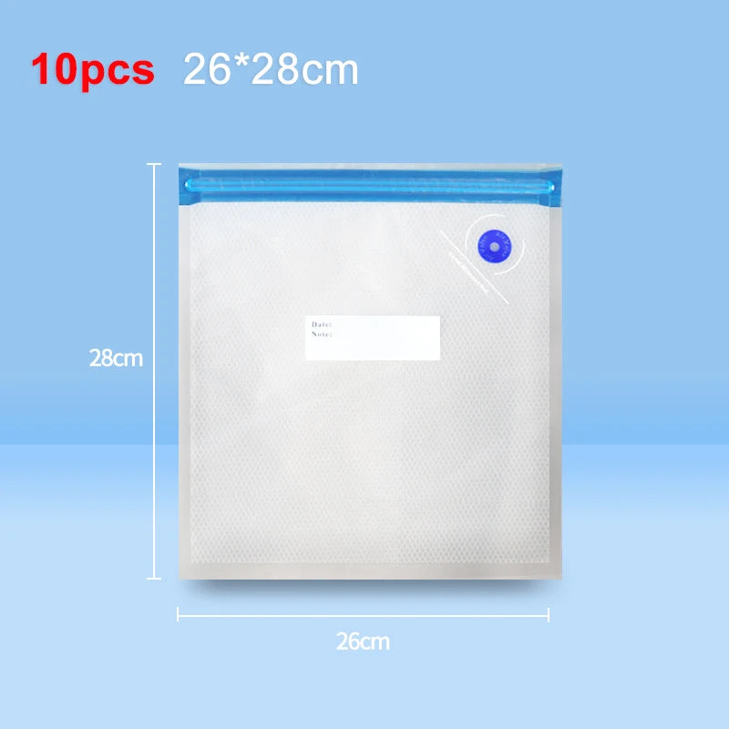 Portable Electric Vacuum Sealer Pump with Reusable BPA-Free Zipper Vacuum Bags – Handheld Food Storage Sealing Kit