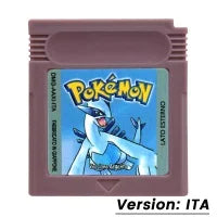 Pokemon GBC Game Cartridge — Red, Blue, Crystal, Gold, Green, Silver, Yellow 16-Bit for GB/SP
