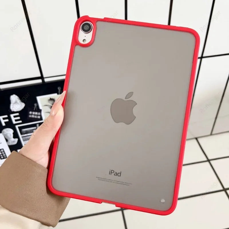 Matte Transparent iPad Case - Protective Cover for iPad A16, Air 11/13, Pro 11/12.9/13 & 10th–12th Gen Models