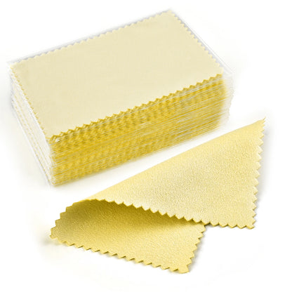 Silver Polishing Cloth – 8x8cm Reusable Jewelry Cleaning Wipes (10/50PCS) Anti-Tarnish