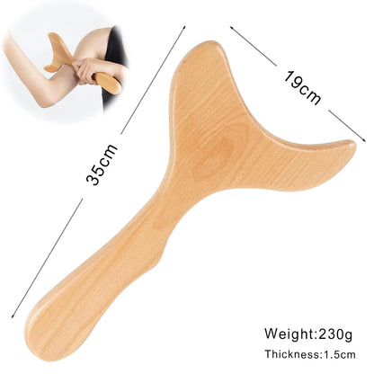 Wooden Lymphatic Drainage & Anti-Cellulite Massage Tools – Gua Sha for Body Shaping & Sore Muscle Relief