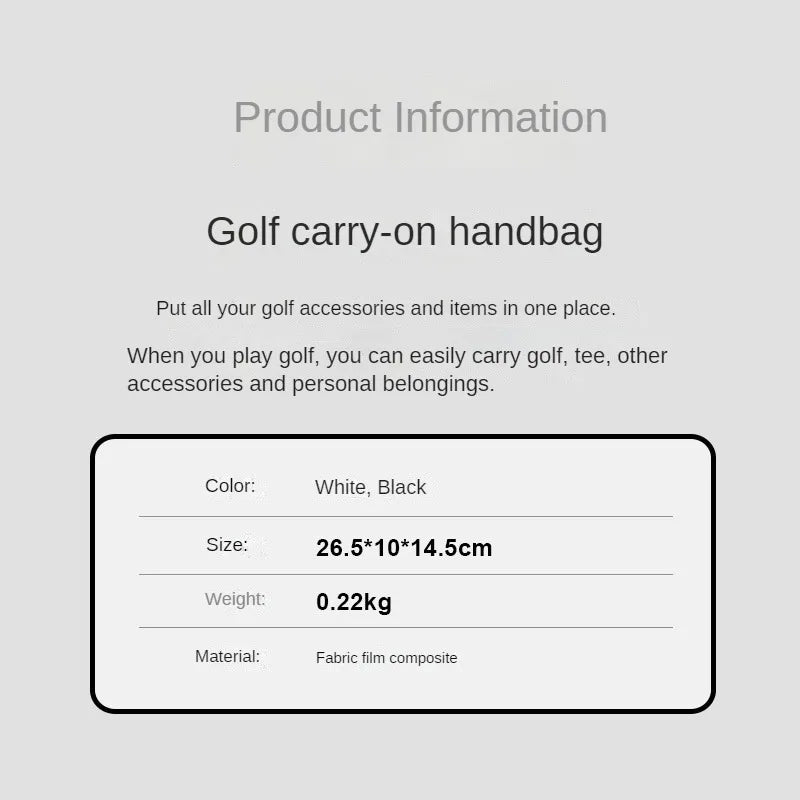 PLAYEAGLE Large Capacity Waterproof Nylon Golf Pouch Bag – Zipper Mini Bag for Men & Women, 2024 Golf Accessory