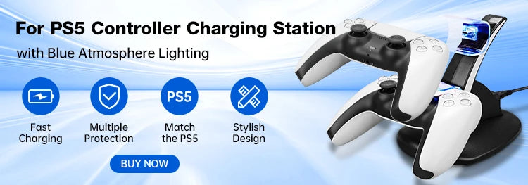 Protective Silicone Cover for PS5 Controller – Anti-Slip Skin Case with Thumb Grips for PS5 Slim Gamepad