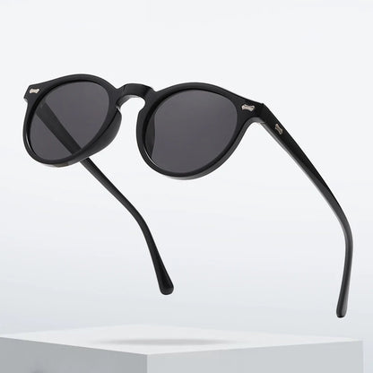 Retro Round Polarized Sunglasses – Vintage Fashion Shades for Men & Women, Driving Eyeglasses