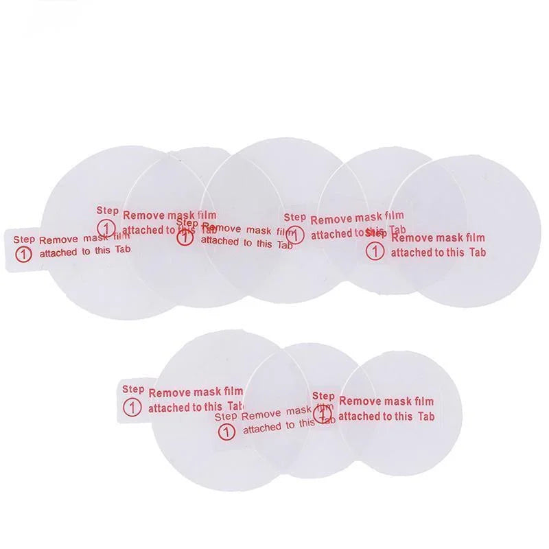 2Pcs Watch Tempered Glass Screen Protector – Universal Fit 27mm–42mm Anti-Scratch Clear Protective Film for Smartwatch & Wristwatch Screens
