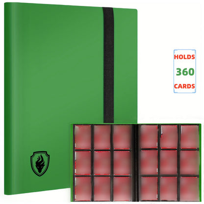 360 Pocket Trading Card Binder – 9 Pocket Side-Loading Album for Yugioh, MTG & TCG Cards