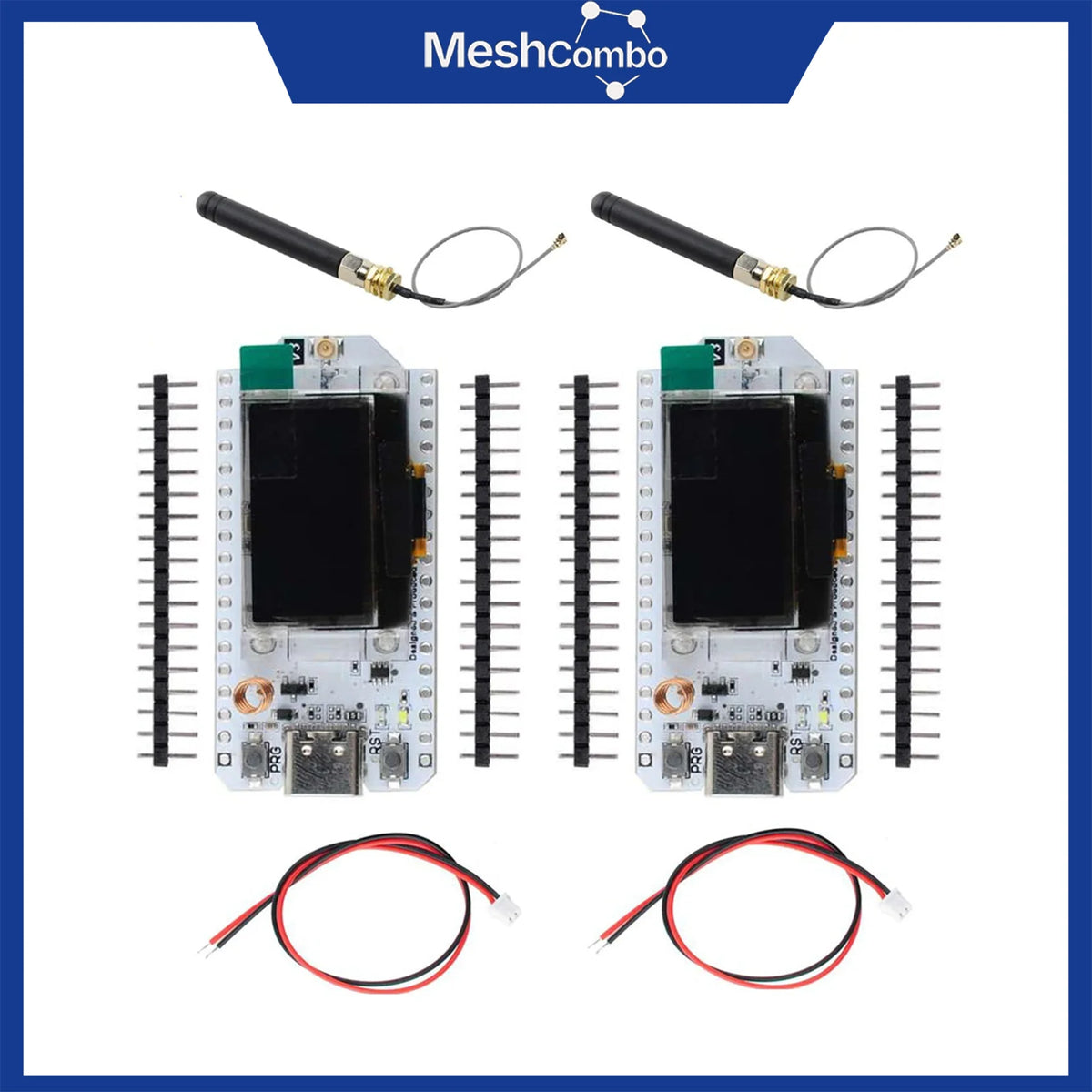 Heltec WiFi LoRa 32 V3 Development Board 2PCS - SX1262 LoRa, 0.96" OLED, WiFi & Bluetooth IoT Kit