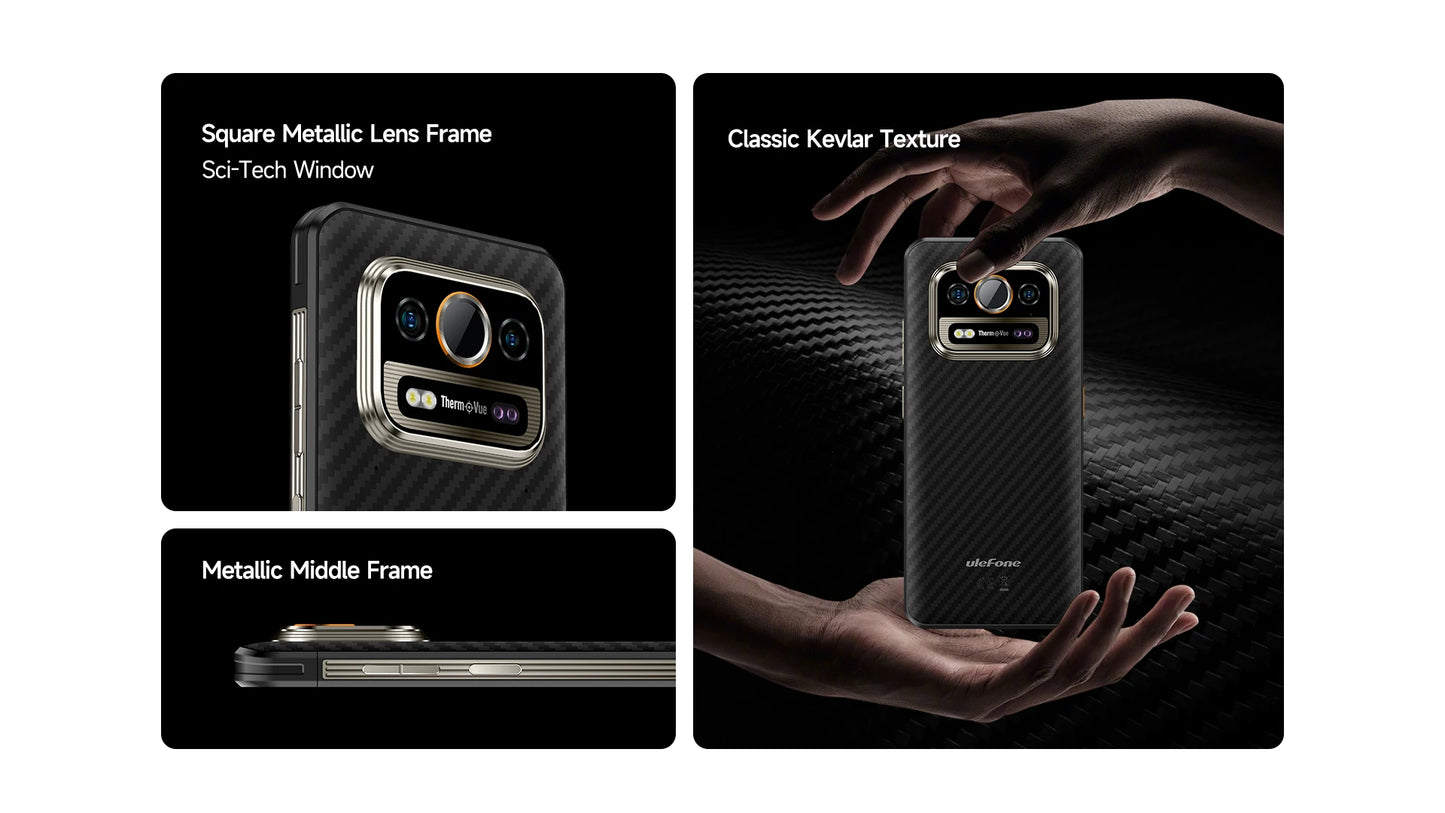Ulefone Armor 25T Pro 5G Rugged Smartphone – Thermal Imaging, Night Vision, Android 14, 64MP Camera, NFC, Waterproof, 33W Charging