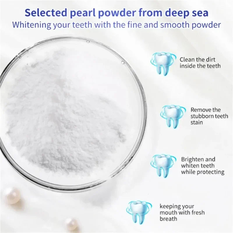 5 Day Teeth Whitening Powder – Removes Plaque & Stains, Deep Cleaning, Fresh Breath & Oral Hygiene Care