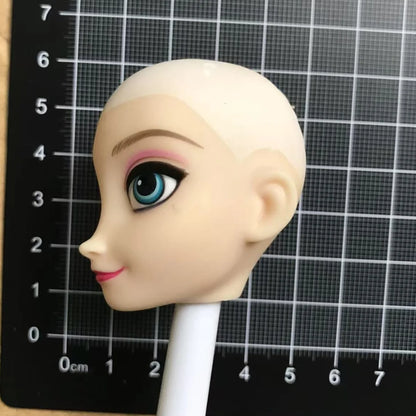 DISNEY Doll Heads – Bald Red Hair King, Queen & Alice with Makeup for DIY Dressing & Accessories