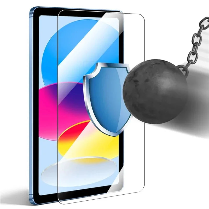 2PCS iPad 10th/11th Gen 10.9" 2025 Glass Screen Protector & Tablet Case for A16 A3354 A3355 A2696 A2757